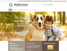Tablet Screenshot of middleislandmobilevet.com